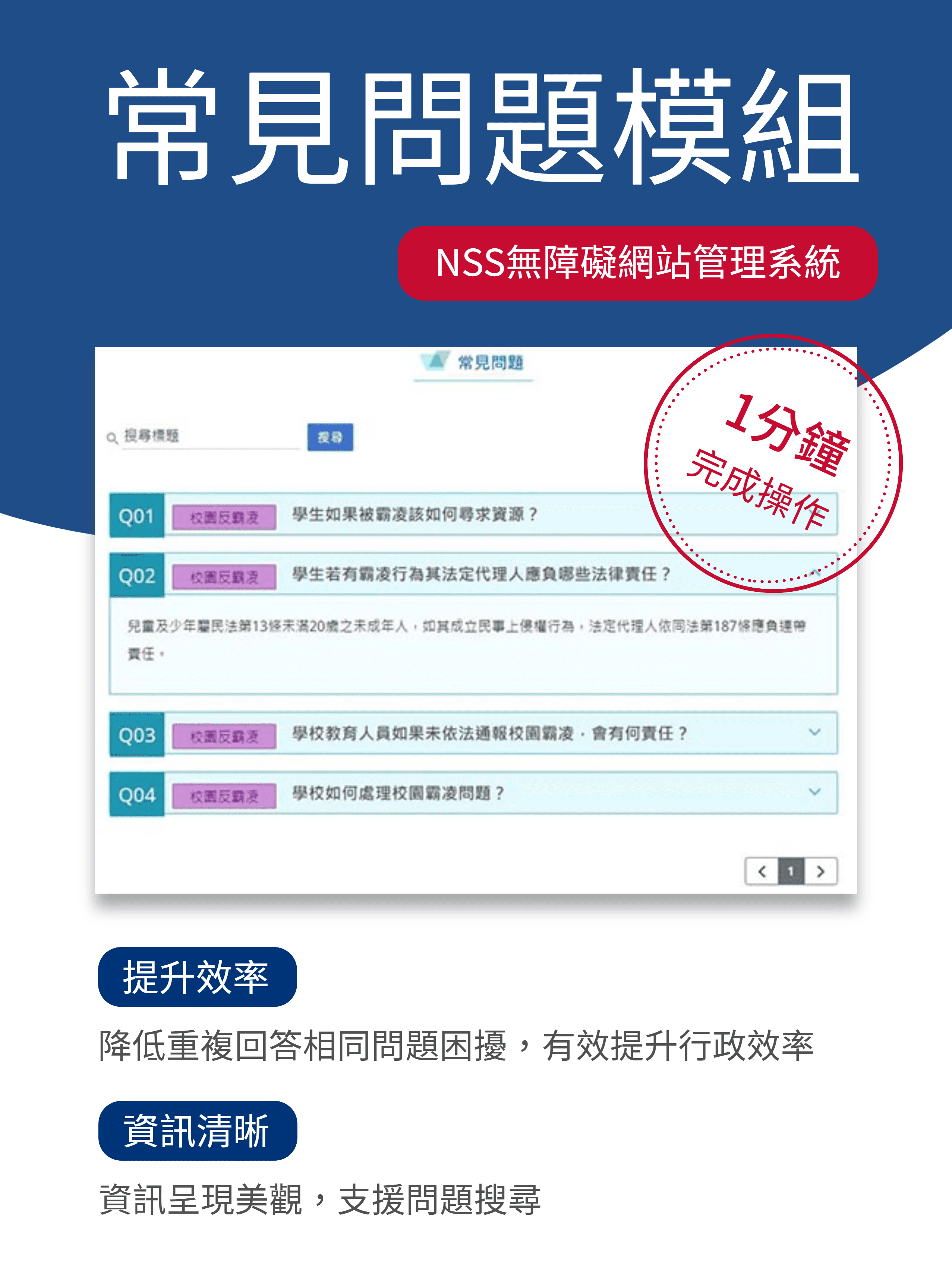 常見問題相關畫面